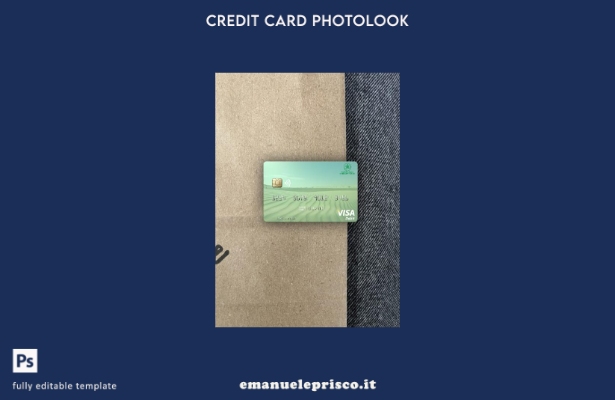 modello frontale photolook per carta di debito visto Mauritania Chinguitty Bank 